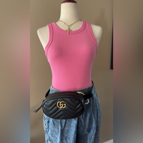 Pink Ribbed Bodysuit - Picture 4 of 7